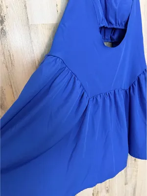 Women Regular Size Medium Blue Sleeveless Cutout Dress No tags thumbnail 2