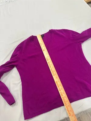 Charter Club Cashmere Charter Club Womens Large V Neck 100% Cashmere Sweater thumbnail 6