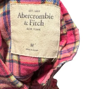 Abercrombie & Fitch Pink Flannel Shirt thumbnail 4