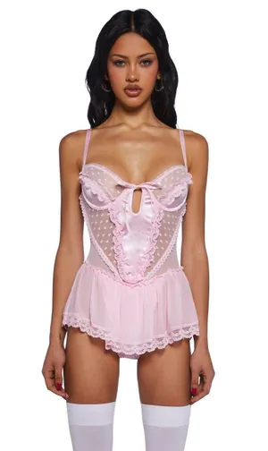 Dolls Kill Sugar Thrillz Teddy Bodysuit thumbnail 1