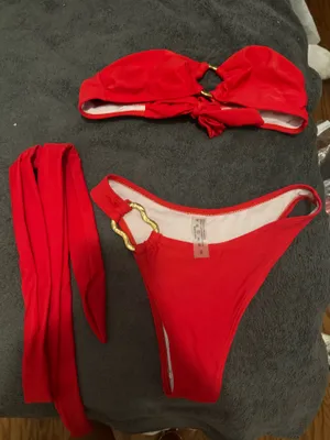 Shein Red Bikini Set thumbnail 1