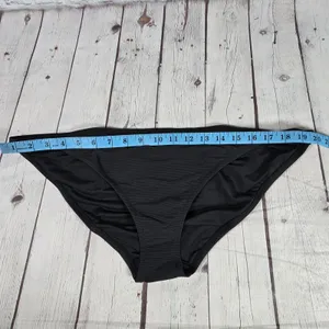 J. Crew Ribbed-trim hipster full-coverage bikini bottom‎ Black XXL NWT thumbnail 7