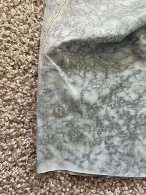 Lululemon White Blue Fog Fast and Free Short 10" thumbnail 3