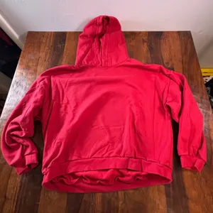 GAP Womens Red Fleece Pullover Hoodie Sweatshirt Size Large Tall Relaxed Fit thumbnail 2