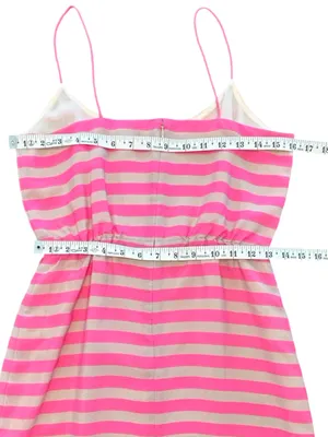 J.Crew pink beige horizontal striped Y2K preppy Barbiecore Ivy League NWT size 0 thumbnail 8