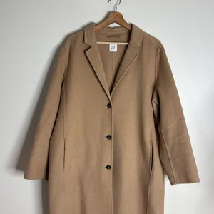 Gap ladies oversized wool blend car pea coat size XL with pockets thumbnail 3