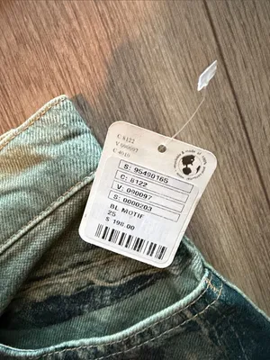 Free People Illusions Patchwork Barrel Jeans- size 25 thumbnail 7