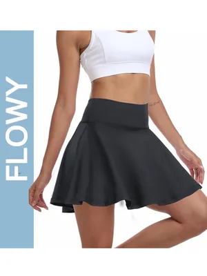 Basic Black Tennis Skirt With Built In Shorts Size Medium thumbnail 6