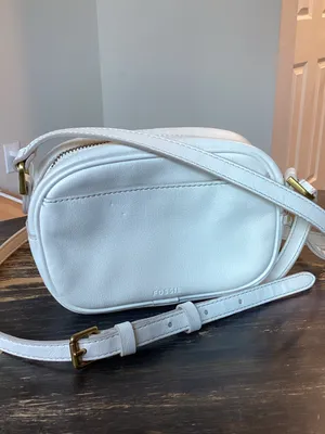 Fossil White Crossbody with Multicolor Studs thumbnail 2