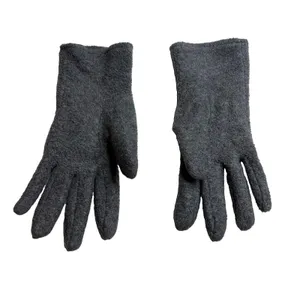 Grey Gray Fleece Womens Gloves Winter Cold weather Gear In good conditon. thumbnail 2