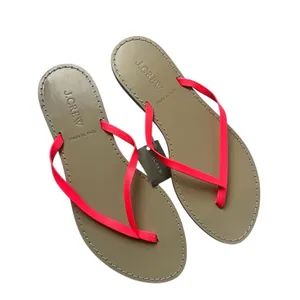 J. Crew leather Thong Sandals Neon pink Sz 6 FINAL PRICE thumbnail 2