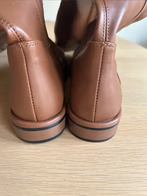 Torgeis Women's Genevieve Over The Knee Boots, Cognac, size 7.5, NWT no box thumbnail 8