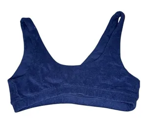 Aerie Offline Blue Terry Cloth Recharge Sports Bra thumbnail 1