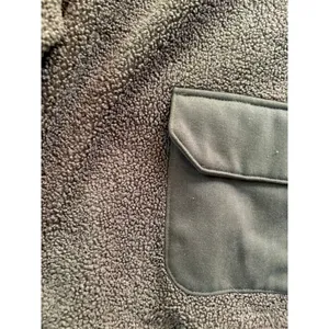 Women's Goumi Green Fleece Quarter-Zip Sweatshirt XS Sherpa Pockets thumbnail 11