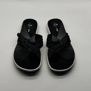 Clarks Cloudsteppers Arla Glitz Black Flip Flop Sandals Womens Size 10 thumbnail 4