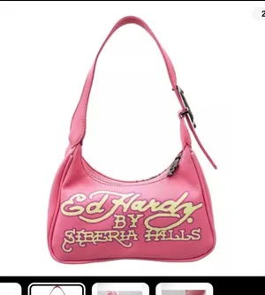 Ed Hardy x Siberia Hills Y2K Pink Purse Shoulder Bag Tiger thumbnail 2