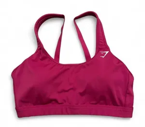 Gymshark hot pink scoop neck sports bra thumbnail 1