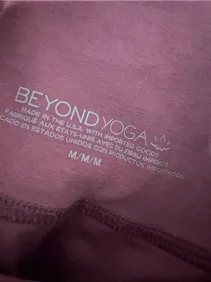Beyond Yoga Spacedye High Waisted Leggings Smooth Mauve Heather M 22” Inseam thumbnail 5