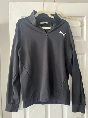 Puma Black Quarter-Zip  thumbnail 1