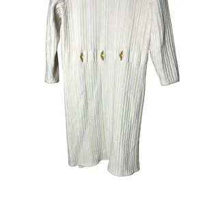 Vintage‎ Cream Chunky Knit Long Duster Cardigan thumbnail 8
