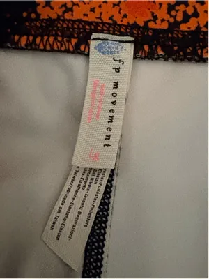 Free People FP Movement "Liza" Illusion Floral Leggings Women’s Size L thumbnail 6
