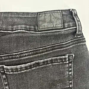 American Eagle Hi Rise Shortie Crochet Womens Shorts Sz 2 Y2K Grunge Black Goth thumbnail 7