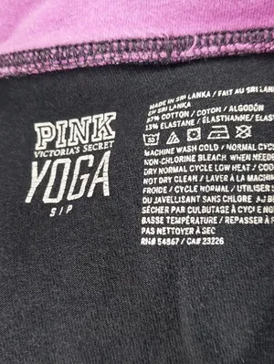 Victoria's Secret PINK Fold Over Yoga Y2K Retro Casual Leggings thumbnail 7