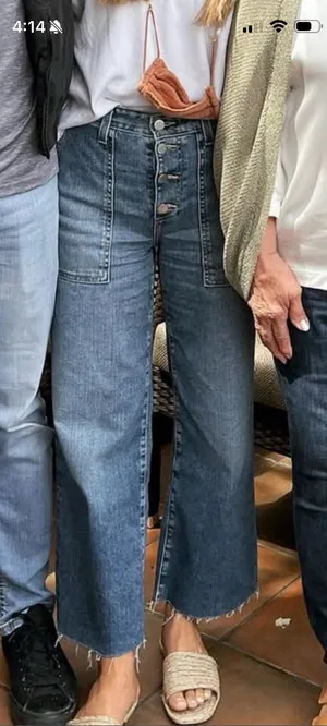 AG Adriano Goldschmied jeans wide leg crop size 25 thumbnail 1