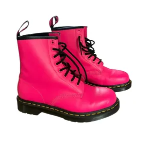 Dr. Martens 1460 Smooth Leather Lace Up Boots Womens Size 7 Hot Pink thumbnail 1