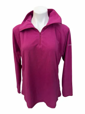 Columbia Women's 1/4 Zip Fleece Pullover - Berry Pink thumbnail 1