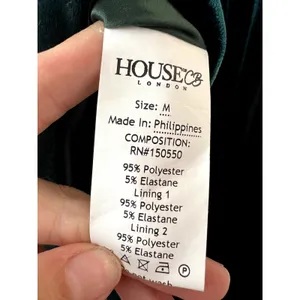 House of CB Jolanda Emerald Green Off Shoulder Mini Dress Size M thumbnail 9