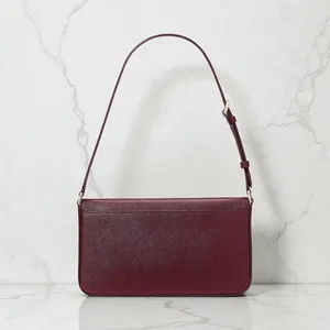 Kate Spade Staci Flap Shoulder Bag Purse in Grenache Leather KF371 thumbnail 3
