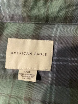 American Eagle Cropped Flannel thumbnail 2