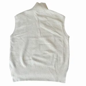 Vero Moda Women’s Sleeveless Cable Knit Sweater Turtleneck Cream Color Large thumbnail 5