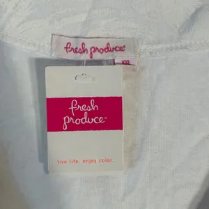 Fresh‎ Produce Breezy Flower Stroll Dress White Cotton Floral XXL 21662 NEW thumbnail 5
