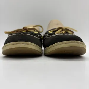 Sperry Top-Sider Womens 6 Boat Shoes Angelfish Black Leopard Lace Up Gold Laces thumbnail 10