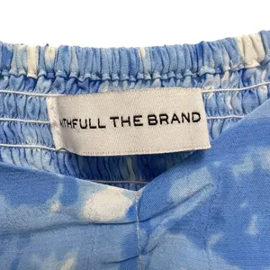 Faithfull the Brand Charlize Midi Dress in Blue Roos Tie Dye Cloudscape Size S thumbnail 9