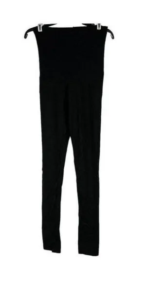 Bella Vida Maternity Black Stretch Skinny Pants Small Rhinestone Pocket Detail thumbnail 1