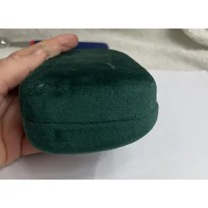 New Gucci Teal Green Velvet Large Case Eyeglasses Sunglasses Case thumbnail 5