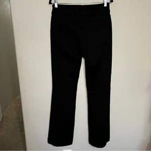 Kut From the Kloth Ana‎ High Rise Flare Pintuck Front Seam Black Denim Jeans thumbnail 7