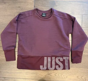Nike Women’s Maroon Crewneck Quilted Sweatshirt Size XS - C53-026 thumbnail 1