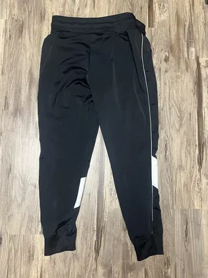 Nike Black Jogger Pants with White Panels thumbnail 3