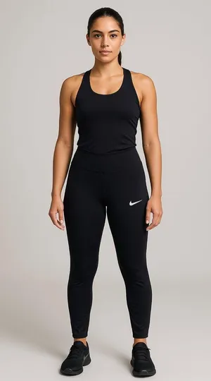 Nike Dri-FIT Black Running Leggings Women’s Small thumbnail 1
