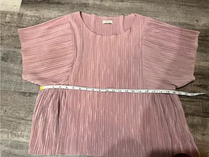 MADEWELL Texture & Thred Micropleat Top in Vintage Mauve thumbnail 7