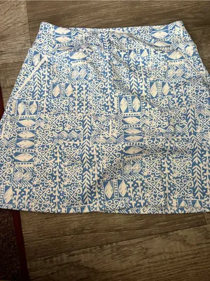 Sigrid Olsen golf Blue and White Printed Women’s Skort thumbnail 4