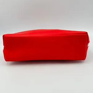 Ferragamo Parfums Red Cosmetic Bag Toiletry Pouch Travel Zip‎ Makeup Case 9x6” thumbnail 6