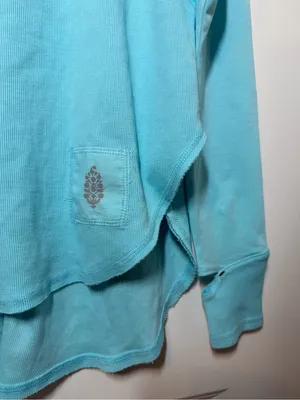Free People Movement Simply Layer Open Back Top in Blue Glow thumbnail 5