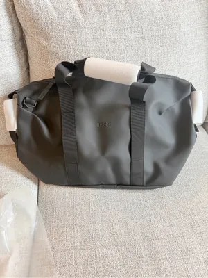 NWT Rains Hilo Weekend Overnight Bag size small waterproof black thumbnail 13