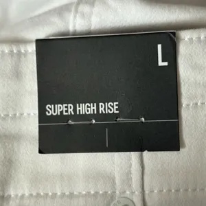Express Super High Rise white denim skirt thumbnail 5