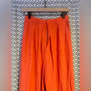 Free People | Free In You Pull On Pleated Trousers, Orange, XS thumbnail 6